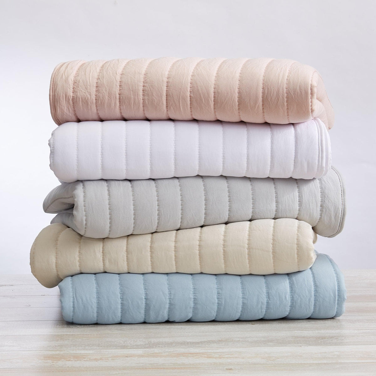 Solid Striped Quilt - Virginia Collection, photo 6 of 35