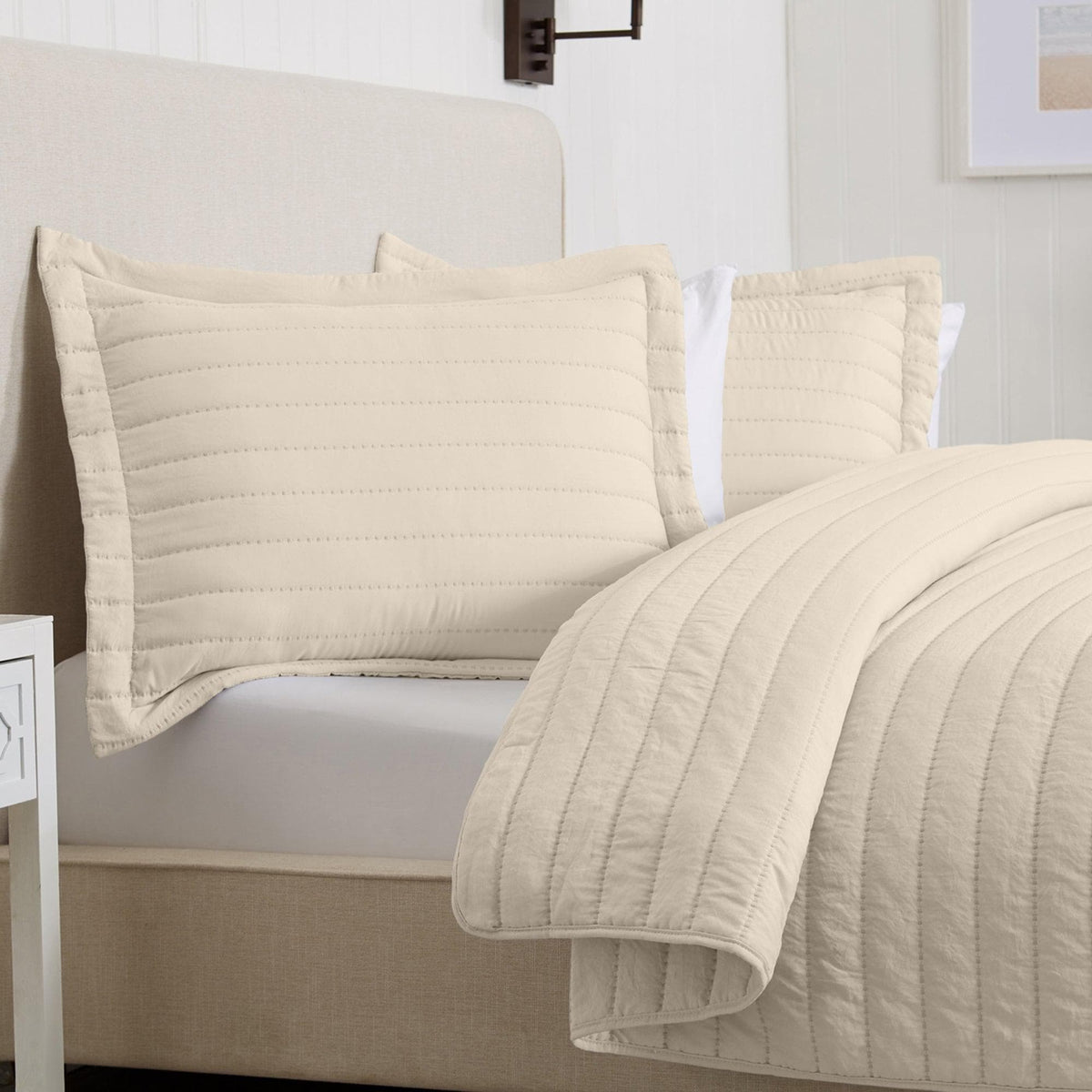 Solid Striped Quilt - Virginia Collection, photo 26 of 35