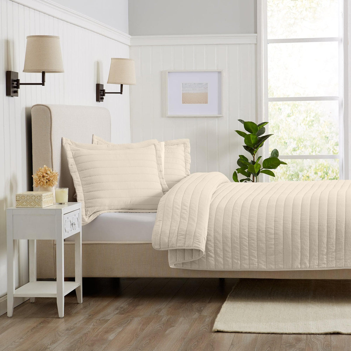 Solid Striped Quilt - Virginia Collection, photo 24 of 35