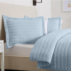Solid Striped Quilt - Virginia Collection, photo 19 of 35