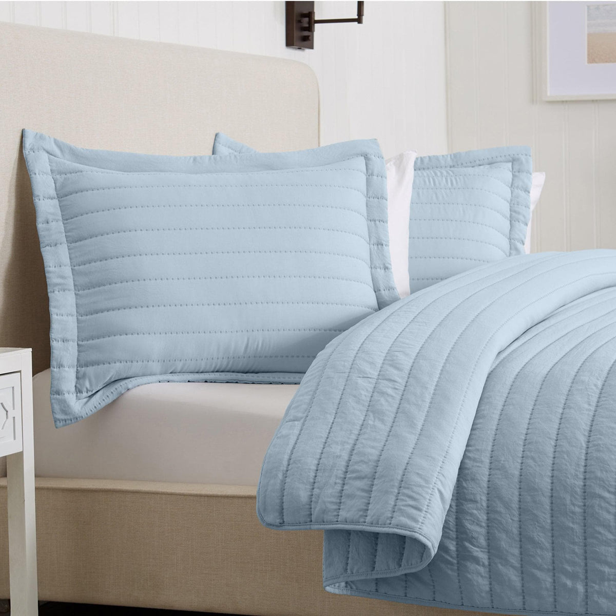 Solid Striped Quilt - Virginia Collection, photo 19 of 35