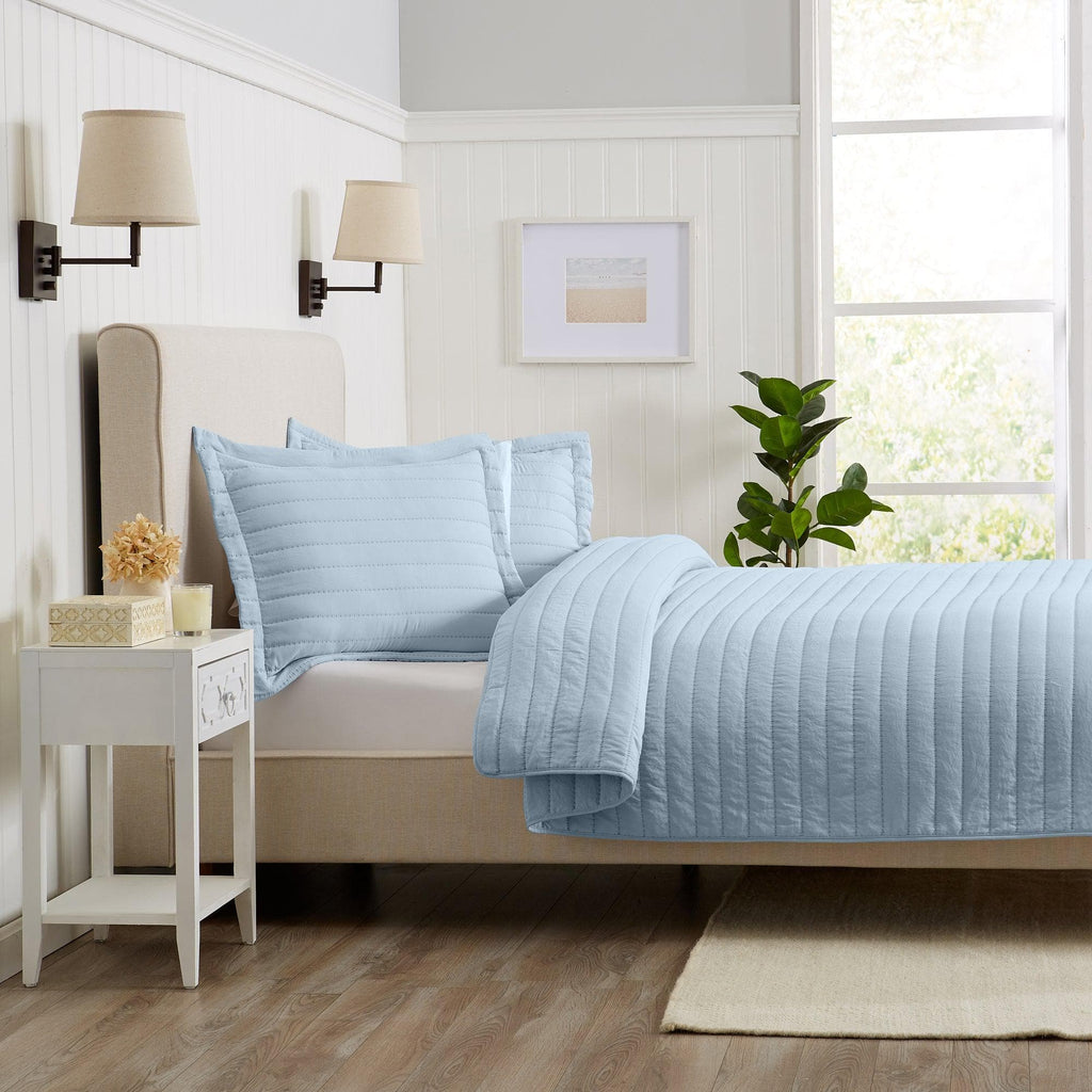 Solid Striped Quilt - Virginia Collection, photo 17 of 35