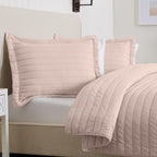 Solid Striped Quilt - Virginia Collection, photo 12 of 35