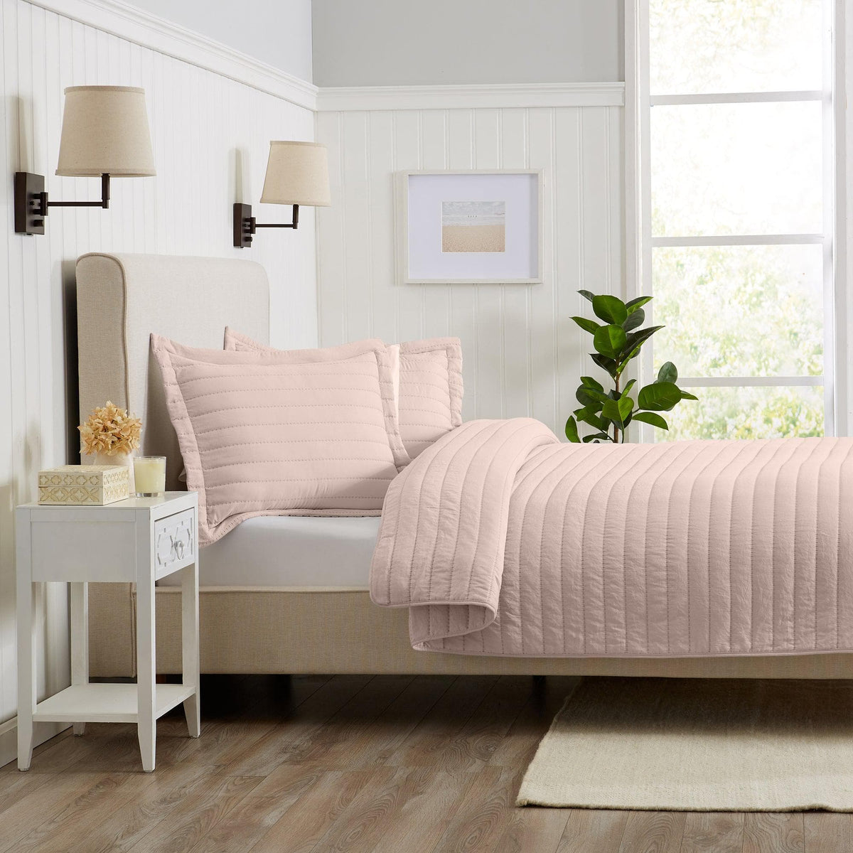Solid Striped Quilt - Virginia Collection, photo 10 of 35