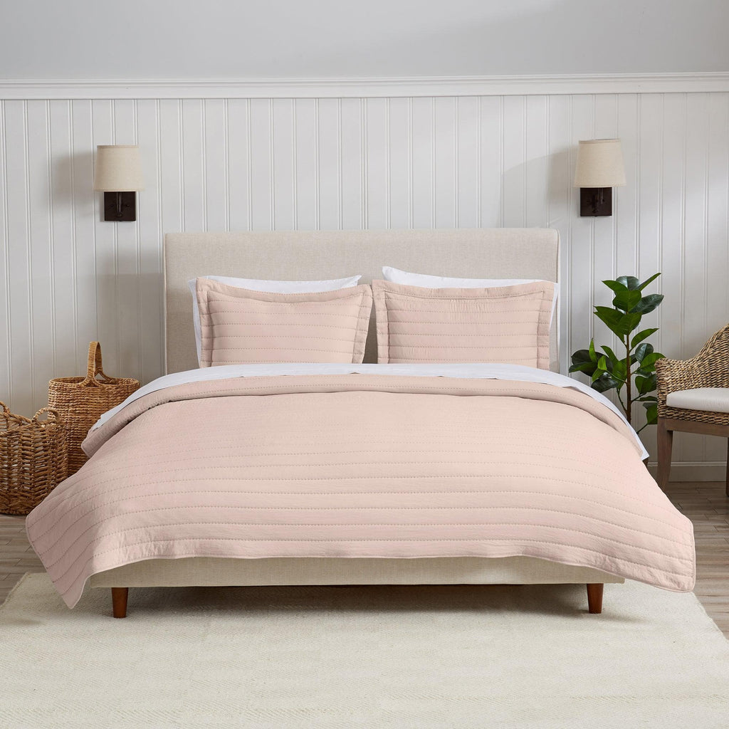 Solid Striped Quilt - Virginia Collection, photo 11 of 35