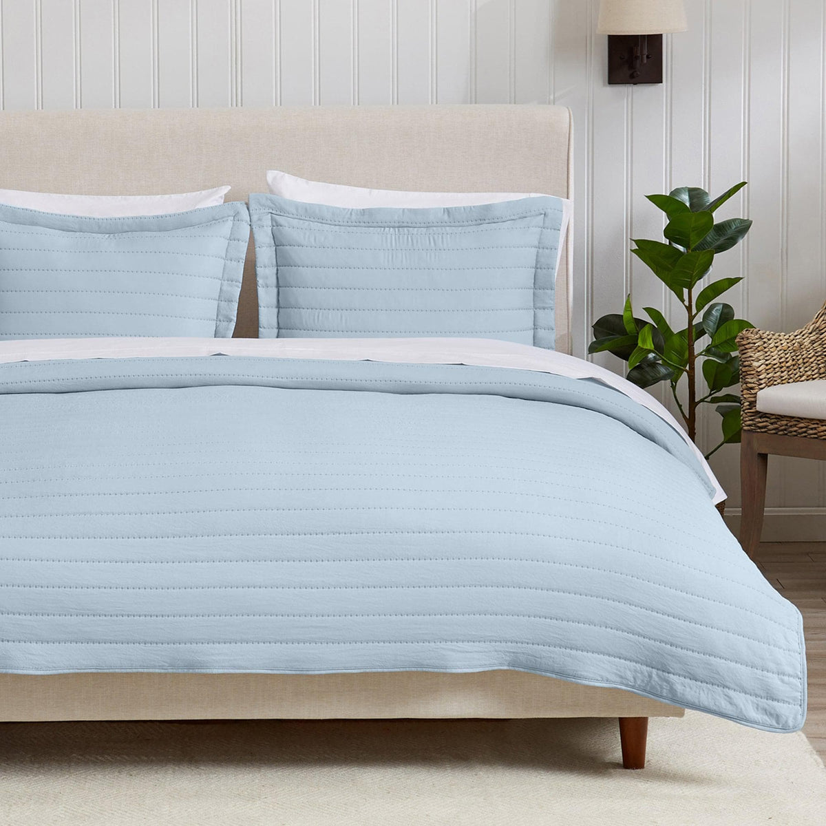 Solid Striped Quilt - Virginia Collection, photo 15 of 35