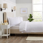 Solid Striped Quilt - Virginia Collection, photo 3 of 35