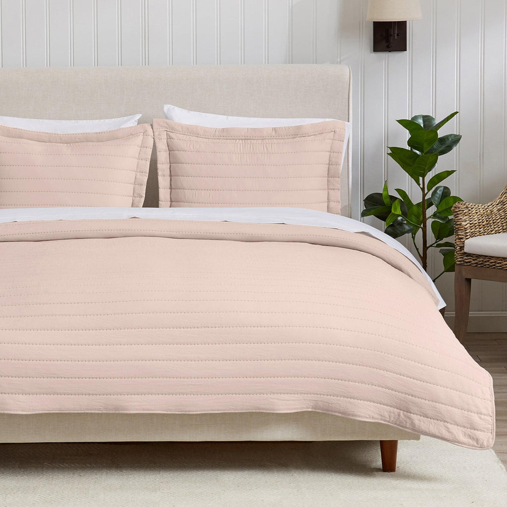 Solid Striped Quilt - Virginia Collection, photo 8 of 35