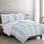 Everette Collection Ombre Striped Quilt Set, photo 8 of 16