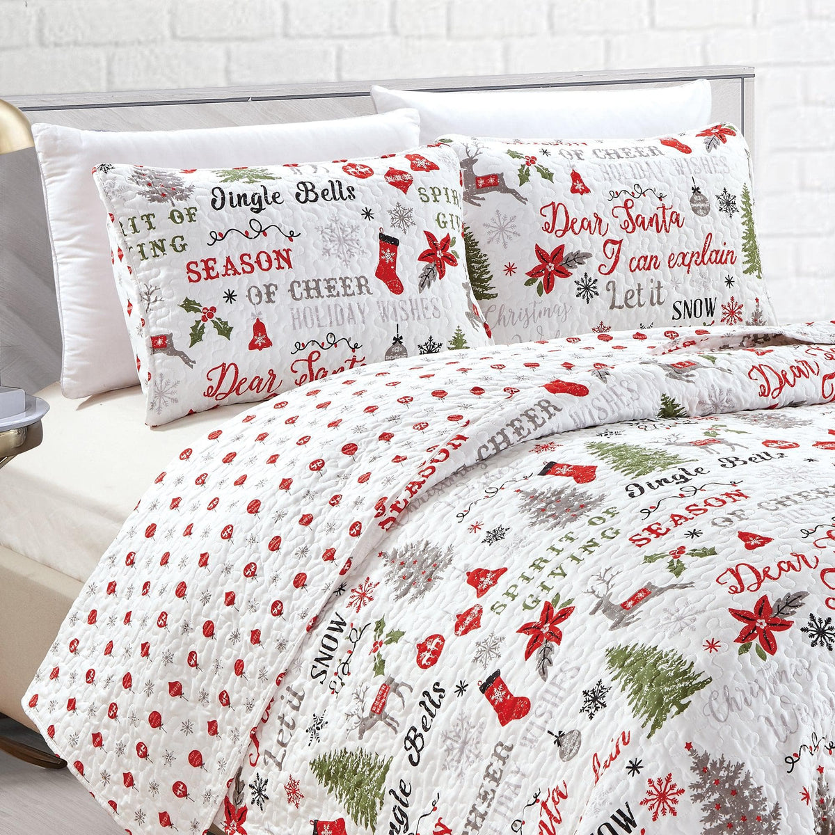Holiday Quilt Set - Carol Collection, photo 3 of 15
