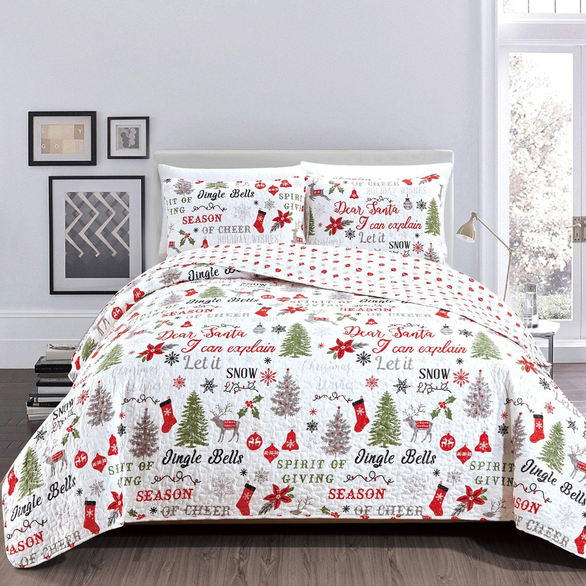 Holiday Quilt Set - Carol Collection, photo 11 of 15