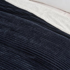 Ribbed Sherpa Throw Blanket - Corduroy Collection, photo 25 of 30