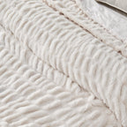 Ruched Faux Fur Throw Blanket - Alondra, photo 2 of 43