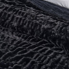 Ruched Faux Fur Throw Blanket - Alondra, photo 7 of 43