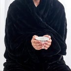 Ruched Faux Fur Throw Blanket - Alondra, photo 9 of 43