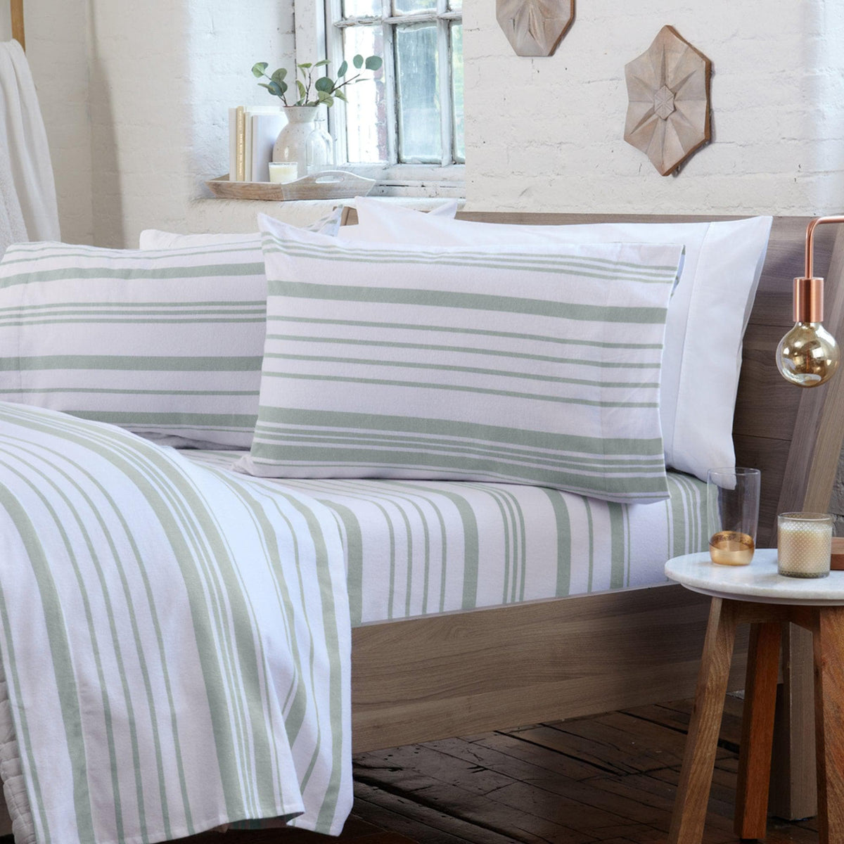 Turkish Cotton Flannel Sheet - Raye Collection, photo 14 of 21