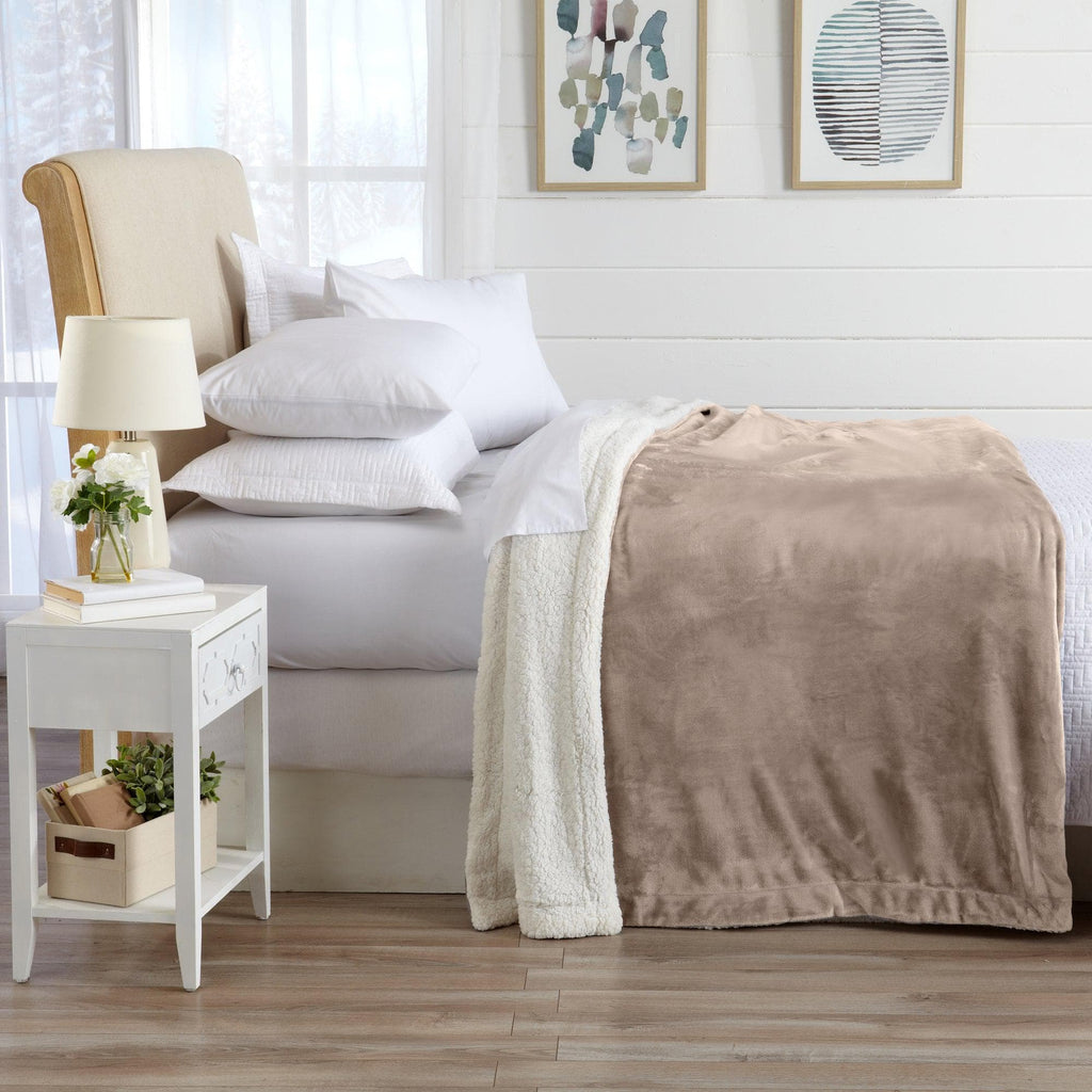 Velvet Plush Sherpa Luxury Bed Blanket - Kinsley, photo 10 of 146