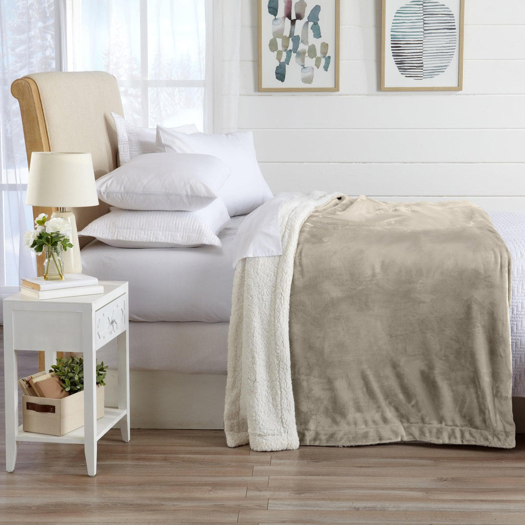 Velvet Plush Sherpa Luxury Bed Blanket - Kinsley, photo 93 of 146