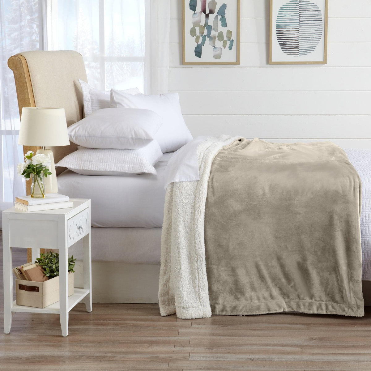 Velvet Plush Sherpa Luxury Bed Blanket - Kinsley, photo 93 of 146