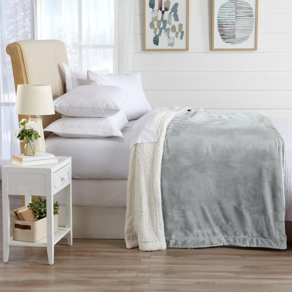 Velvet Plush Sherpa Luxury Bed Blanket - Kinsley, photo 51 of 146