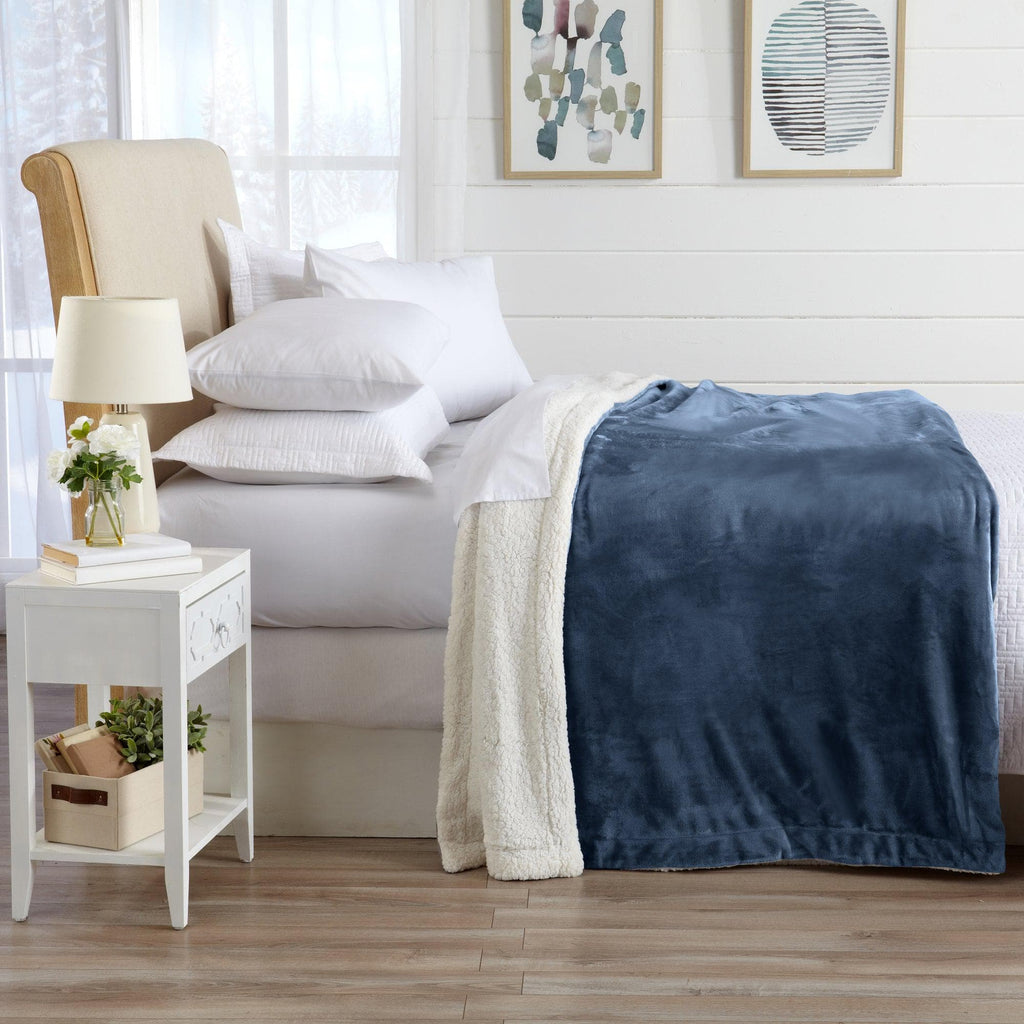 Velvet Plush Sherpa Luxury Bed Blanket - Kinsley, photo 17 of 146