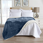 Velvet Plush Sherpa Luxury Bed Blanket - Kinsley, photo 15 of 146