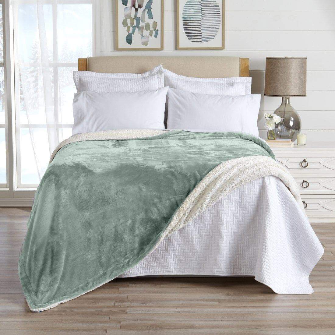 Velvet Plush Sherpa Luxury Bed Blanket - Kinsley, photo 22 of 146