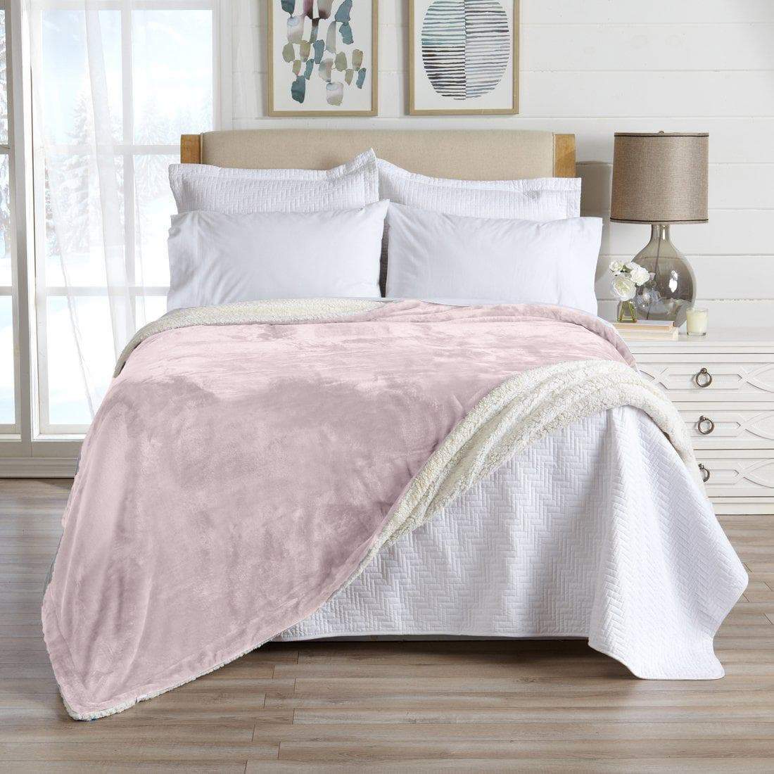 Velvet Plush Sherpa Luxury Bed Blanket - Kinsley, photo 36 of 146