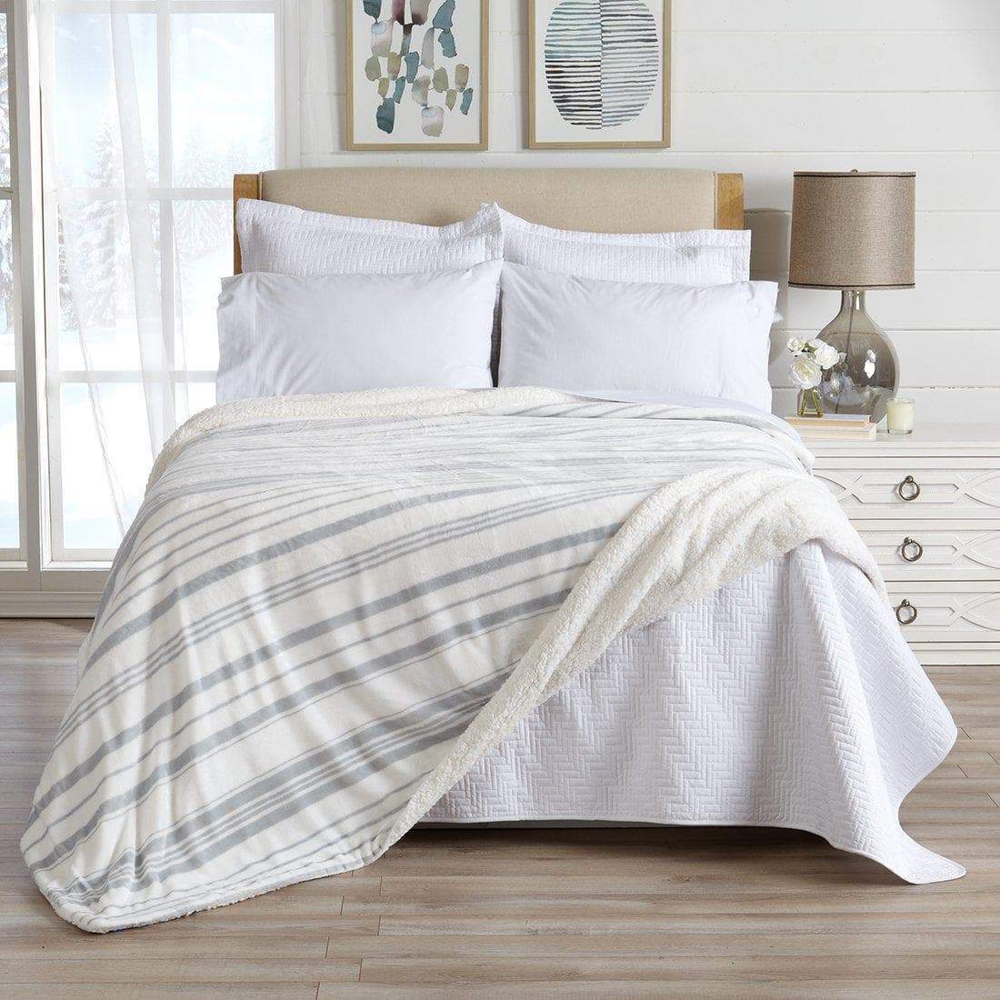 Velvet Plush Sherpa Luxury Bed Blanket - Kinsley, photo 56 of 146
