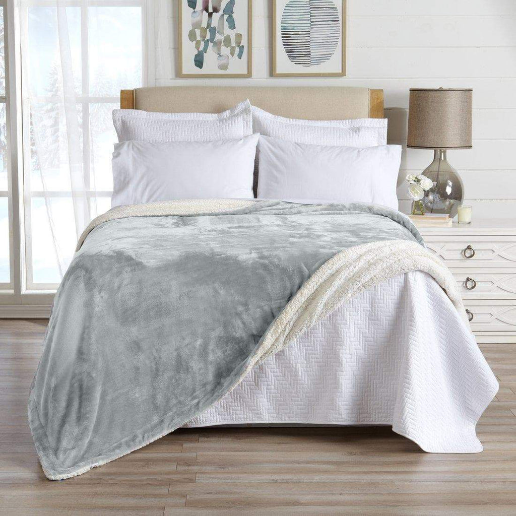 Velvet Plush Sherpa Luxury Bed Blanket - Kinsley, photo 49 of 146