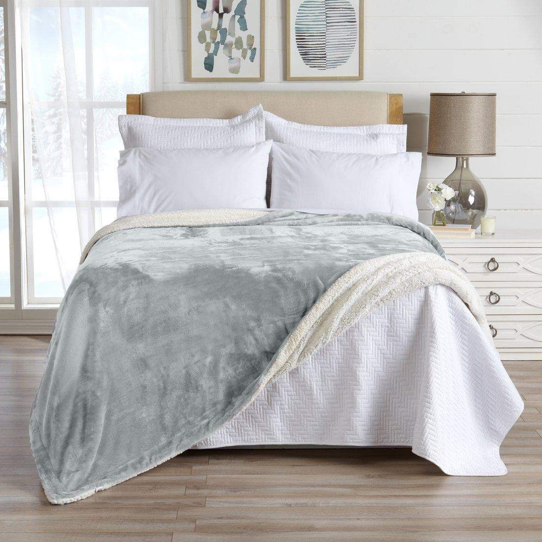 Velvet Plush Sherpa Luxury Bed Blanket - Kinsley, photo 49 of 146