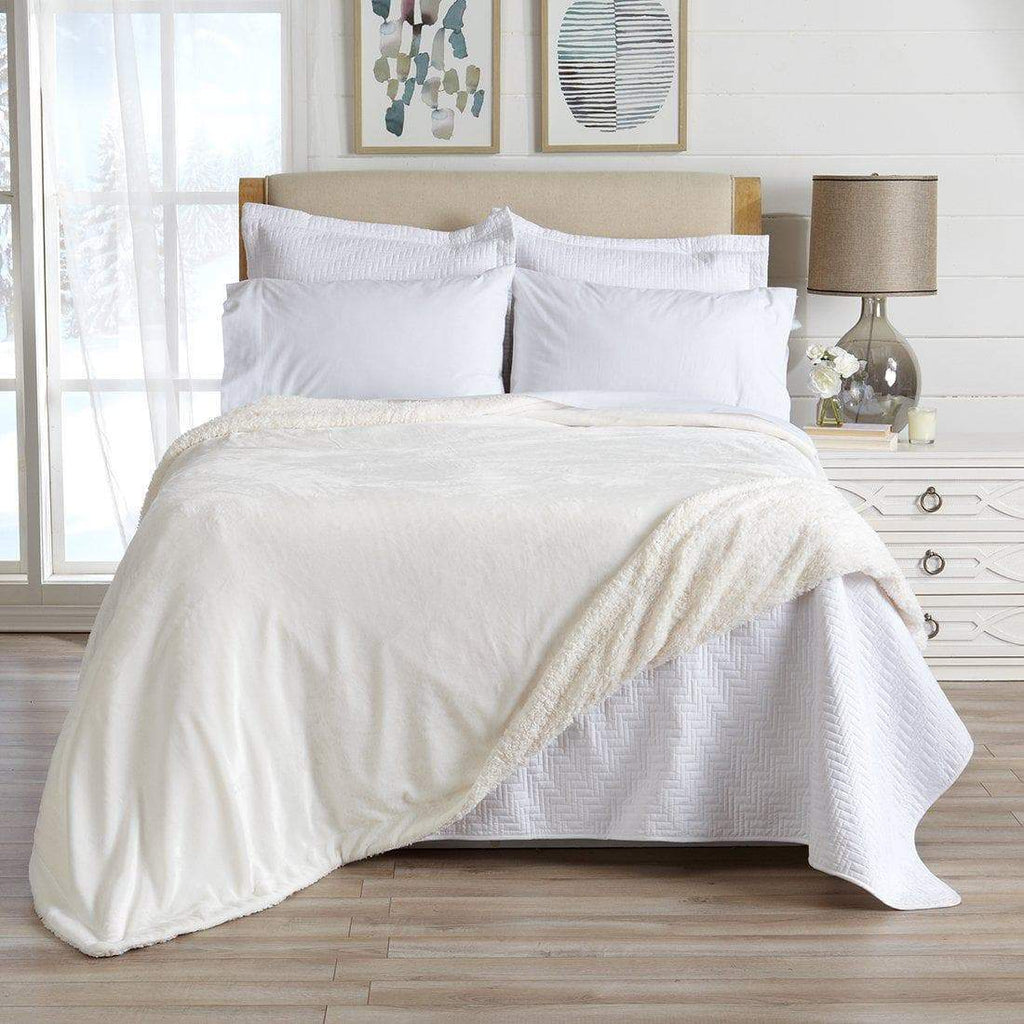 Velvet Plush Sherpa Luxury Bed Blanket - Kinsley, photo 70 of 146