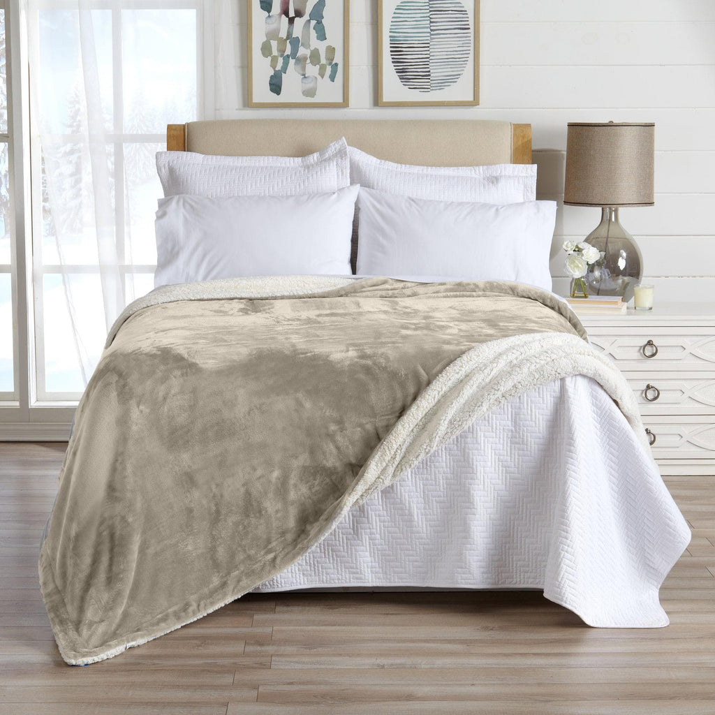 Velvet Plush Sherpa Luxury Bed Blanket - Kinsley, photo 91 of 146