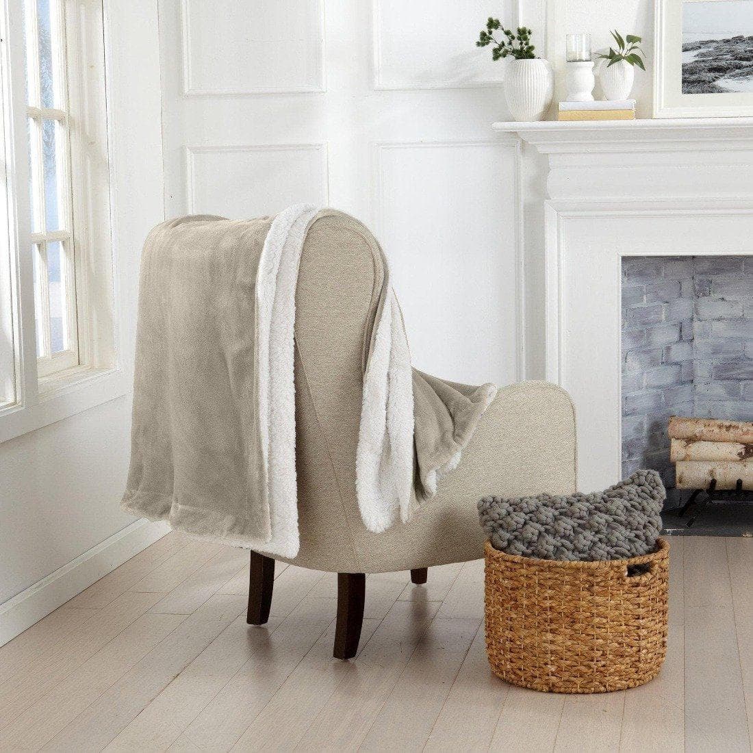 Velvet Plush Sherpa Luxury Bed Blanket - Kinsley, photo 92 of 146