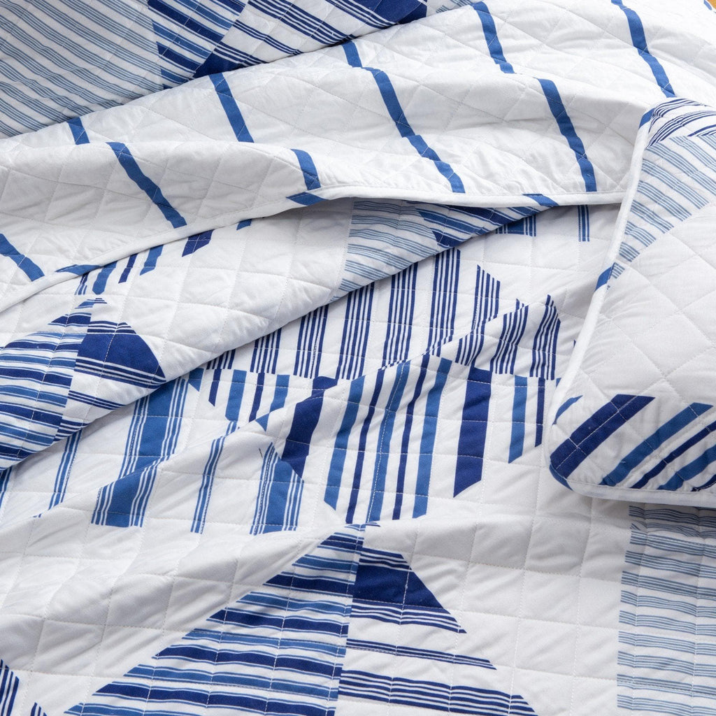 Navy Stripe Quilt - Midnight Bay Collection, photo 2 of 5