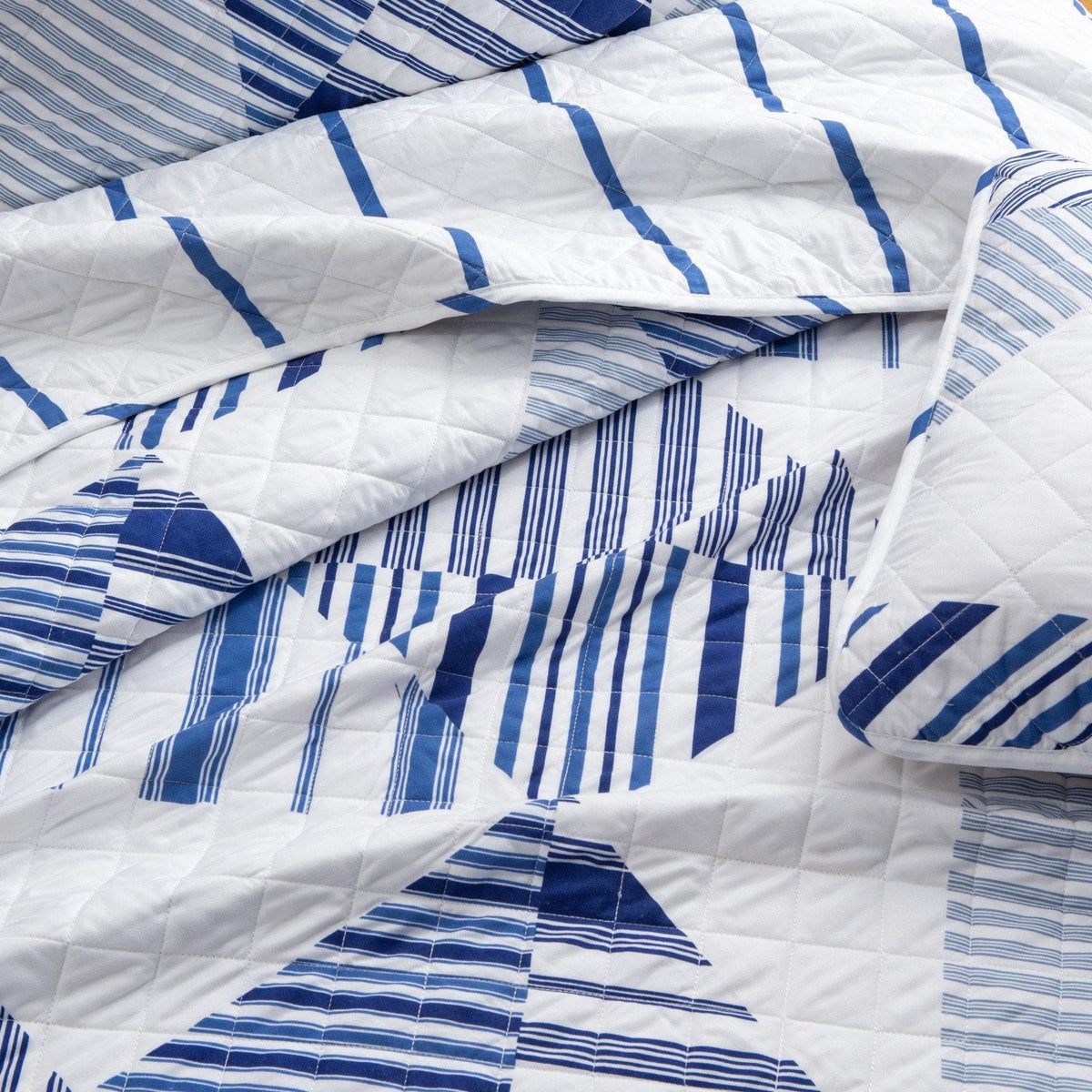 Navy Stripe Quilt - Midnight Bay Collection, photo 2 of 5