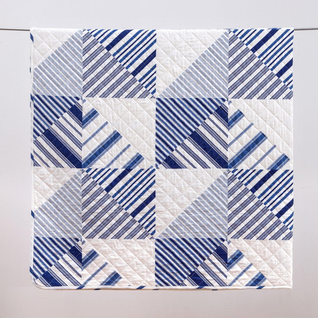 Navy Stripe Quilt - Midnight Bay Collection, photo 3 of 5