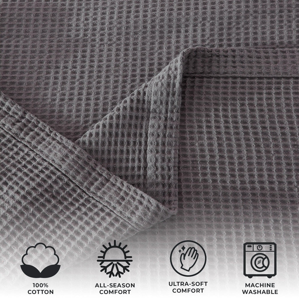 100% Cotton Waffle Weave Blanket - Mikala, photo 9 of 70