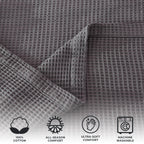 100% Cotton Waffle Weave Blanket - Mikala, photo 9 of 70