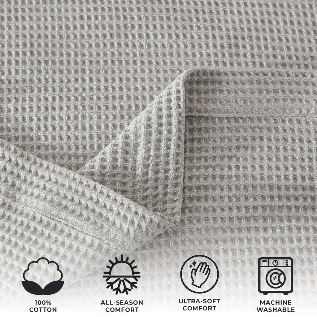 100% Cotton Waffle Weave Blanket - Mikala, photo 19 of 70