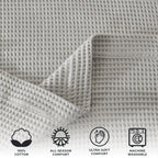 100% Cotton Waffle Weave Blanket - Mikala, photo 19 of 70