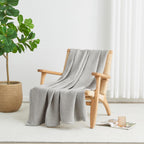 100% Cotton Waffle Weave Blanket - Mikala, photo 18 of 70