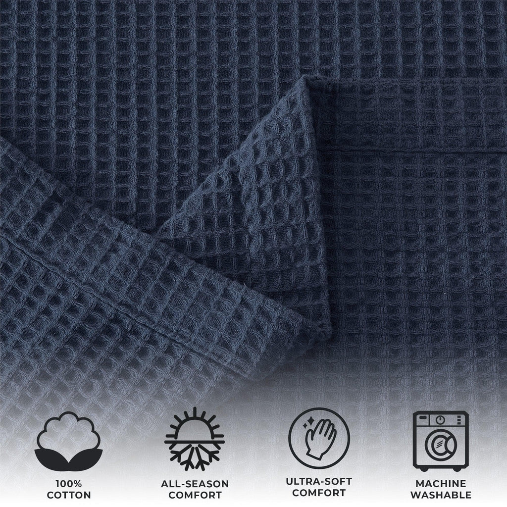 100% Cotton Waffle Weave Blanket - Mikala, photo 29 of 70