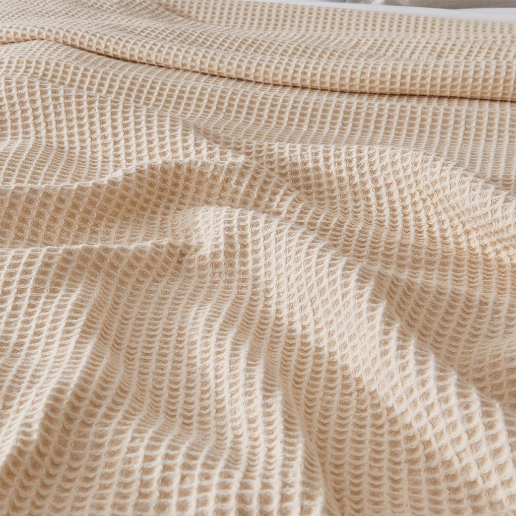 100% Cotton Waffle Weave Blanket - Mikala, photo 42 of 70