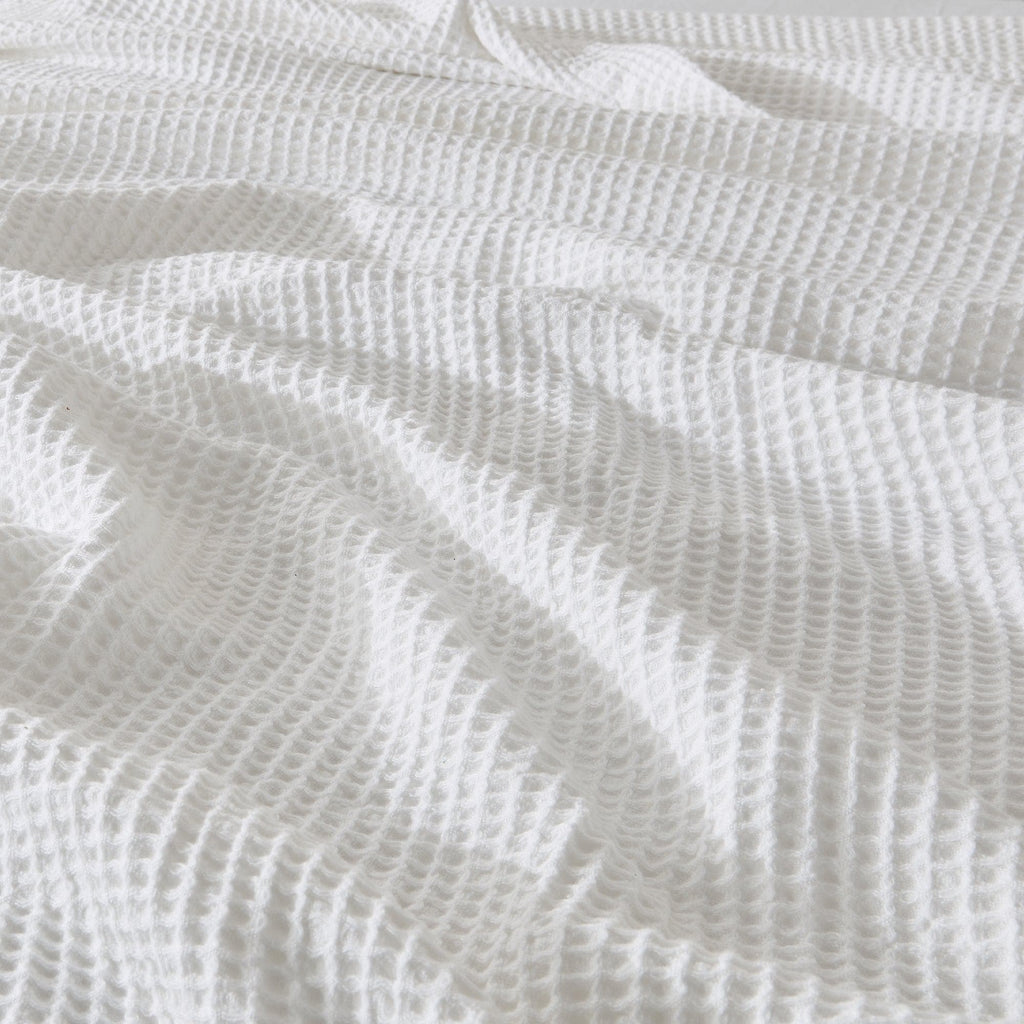 100% Cotton Waffle Weave Blanket - Mikala, photo 37 of 70