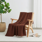 100% Cotton Waffle Weave Blanket - Mikala, photo 48 of 70