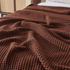 100% Cotton Waffle Weave Blanket - Mikala, photo 47 of 70