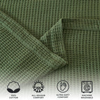 100% Cotton Waffle Weave Blanket - Mikala, photo 59 of 70