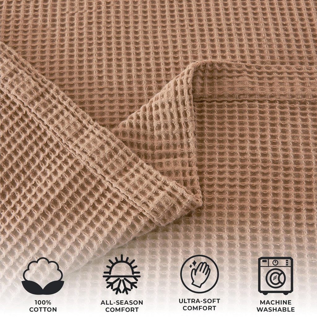 100% Cotton Waffle Weave Blanket - Mikala, photo 69 of 70