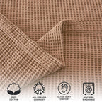 100% Cotton Waffle Weave Blanket - Mikala, photo 69 of 70